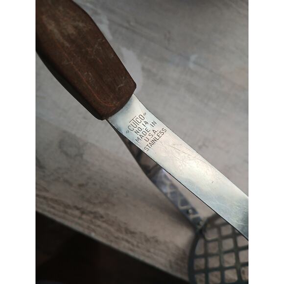 Cutco Vintage #14 Stainless Potato Masher Wood Handle Kitchen Tool - Picture 3 of 5